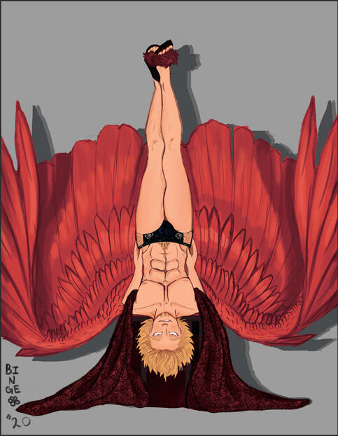 Hawks pin-up cover (2020)